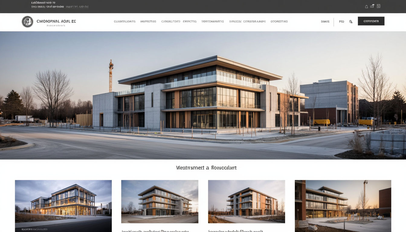 сайт строительной кампании